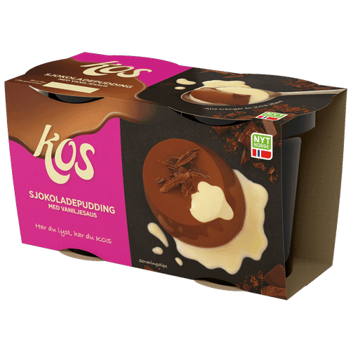 Sjokoladepudding med vaniljesaus 2pk