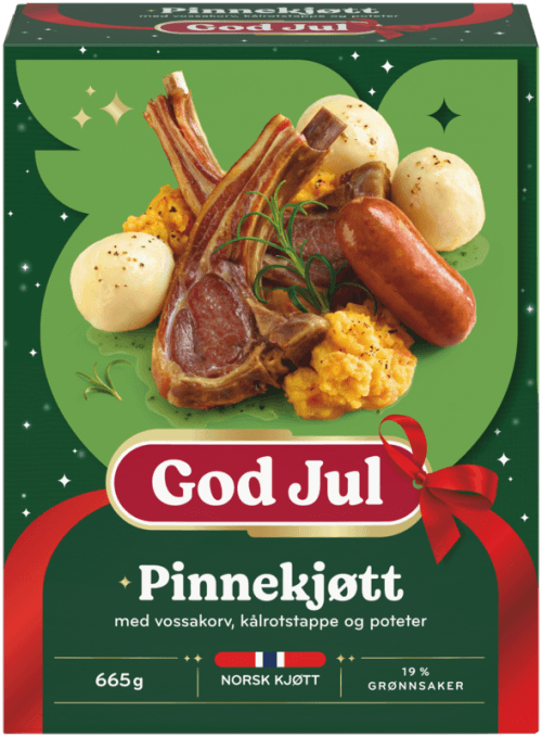Pinnekjøtt med vossakorv, kålrotstappe og poteter