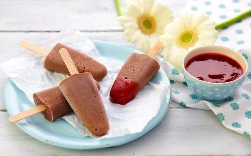 Sjokoladeis laget av KOS Sjokoladepudding