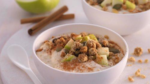 Havrelunsj med granola eple og kanel