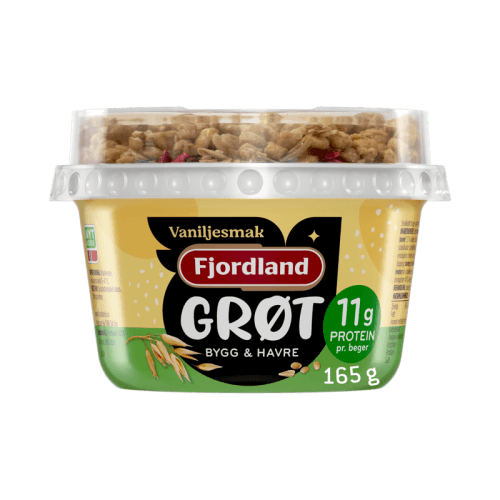 GRØT Vaniljesmak med topping