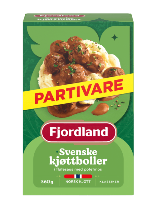 Svenske kjøttboller i fløtesaus, liten porsjon