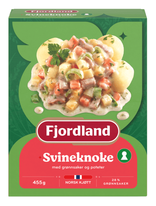 Svineknoke med grønnsaker og poteter