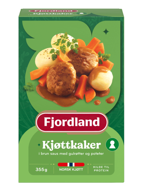 Kjøttkaker med gulrøtter og poteter (Liten porsjon)