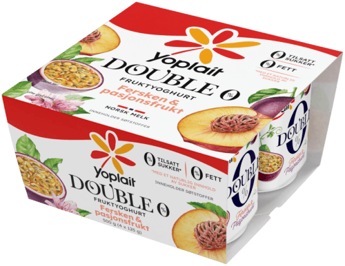 Double 0 Fersken og Pasjonsfrukt 4pk Double 0 Fersken og Pasjonsfrukt 4pk
