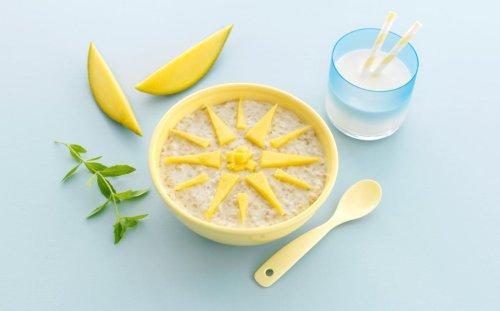 Solskinnsgrøt; havregrøt med mango