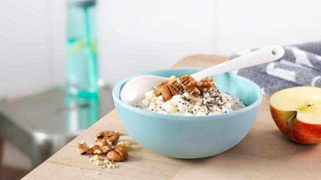 Havregrøt med Cottage cheese